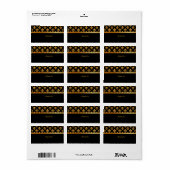 Étiquette PixDezines Fleur de lis /do-it-yourself arrière -  (Feuille entière)