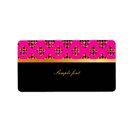 Étiquette PixDezines Fleur de lis /do-it-yourself couleurs ! (Devant)