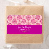 Étiquette PixDezines Florentius Damask/do-it-yourself couleu (En situation)