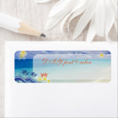 Étiquette PixDezines hula wave/plumeria/starfish (En situation)