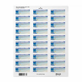 Étiquette PixDezines hula wave/plumeria/starfish (Feuille entière)