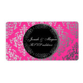 Étiquette PixDezines Joséphine Damask/do-it-yourself couleur (Devant)