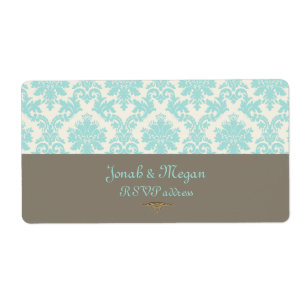 Étiquette PixDezines la paloma damask/do-it-yourself couleur
