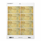 Étiquette PixDezines La Tour Eiffel (Feuille entière)