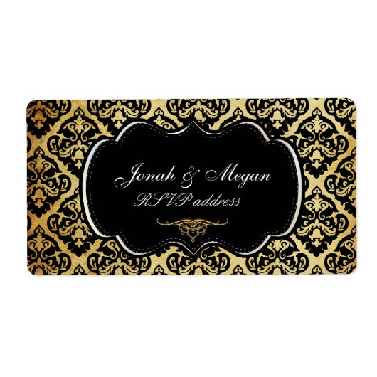 Étiquette PixDezines olivia damask/do-it-yourself couleur ar (Devant)