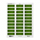 Étiquette PixDezines Plain Emerald Isle Modèle simple (Feuille entière)
