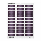 Étiquette PixDezines Plum Modèle simple (Feuille entière)
