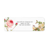 Étiquette PixDezines Redoute Roses Vintages (Devant)