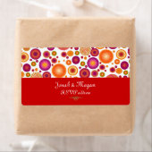 Étiquette PixDezines Retro Christmas Ornaments/do-it-yoursel (En situation)