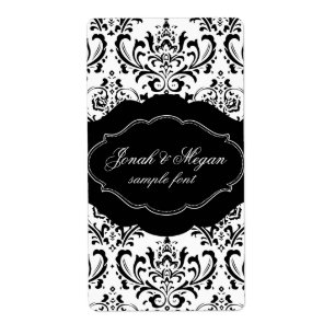 Étiquette PixDezines Rossi Damask/do-it-yourself couleur arr