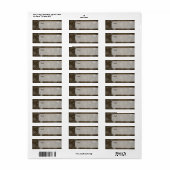 Étiquette PixDezines Snowflakes Blanc + Mocha (Feuille entière)