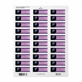 Étiquette Pixie ailée bleue (Feuille entière)