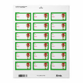 Étiquette Pixies de Noël Vintage (Feuille entière)
