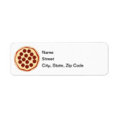 Étiquette Pizza au pepperoni (Devant)
