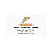 Étiquette Pizza drôle (Devant)