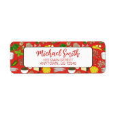 Étiquette Pizza Party Topings Italien Food Pizzeria Pie (Devant)