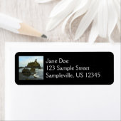 Étiquette Plage cachée II du parc national de Redwood (En situation)