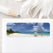 Étiquette Plage de Flamenco Culebra Porto Rico (En situation)