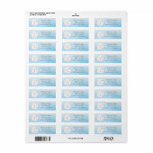 Étiquette Plage de sable bleu Dollar (Feuille entière)