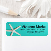 Étiquette Plage de Starfish | TURQUOISE (En situation)