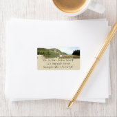 Étiquette Plage du lac Echo au parc national Acadia (En situation)