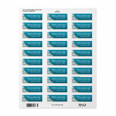 Étiquette Plage Starfish Netting | bleu azur (Feuille entière)