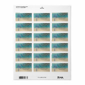 Étiquette Plage String Lumières Parties scintillant Palm (Feuille entière)