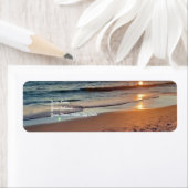 Étiquette Plage Sunset Océan Côtier (En situation)