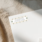 Étiquette Plaid Christmas Return Address Label