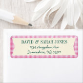 Étiquette Plaid En vichy Vérifier Motif Fabric Crafts Étique (En situation)