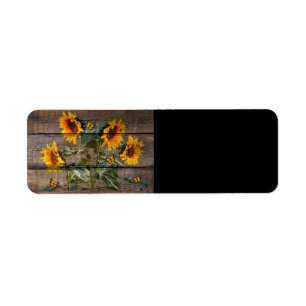 Étiquette Planche à papillons des Tournesols russes Bardeau