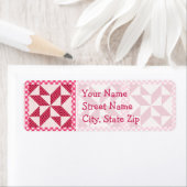 Étiquette Planche à points rose (En situation)