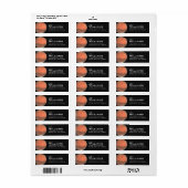 Étiquette Planète Mars Système Solaire Espace Adresse de Ret (Feuille entière)