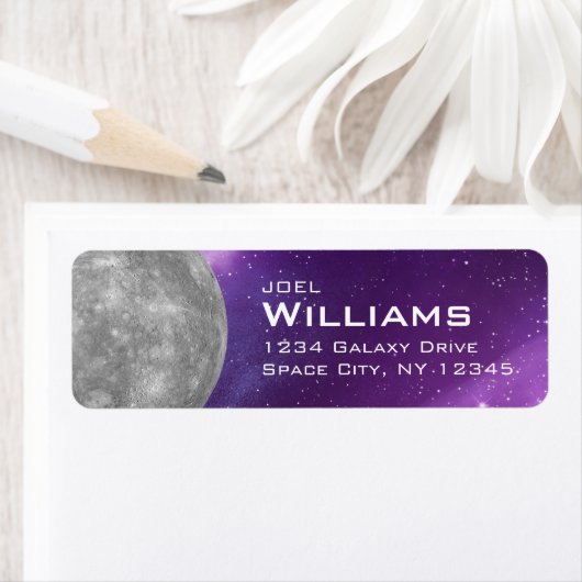 Étiquette Planète Mercury Solaire Système Espace Adresse de (En situation)