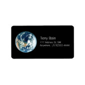 Étiquette Planète Terre (Devant)