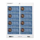 Étiquette Planète Terre (Feuille entière)