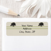 Étiquette Plantation de chêne à Meadow Green (En situation)