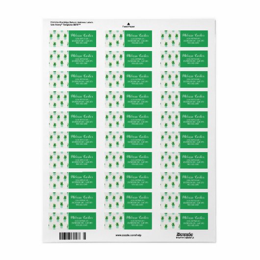 Étiquette Plante de serpent Sansevieria Pot Imprimer (Feuille entière)