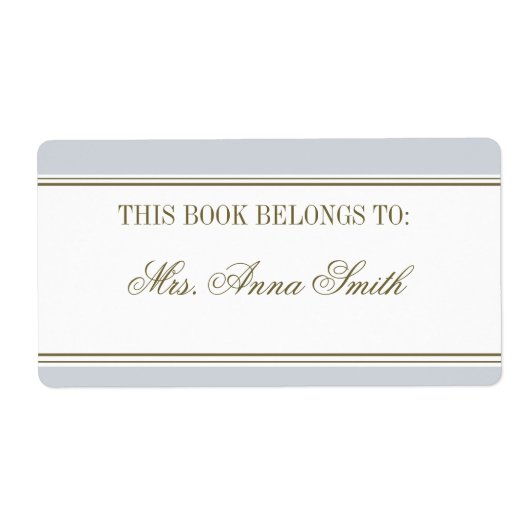 Étiquette Plaque Bleue Française Simple (Devant)