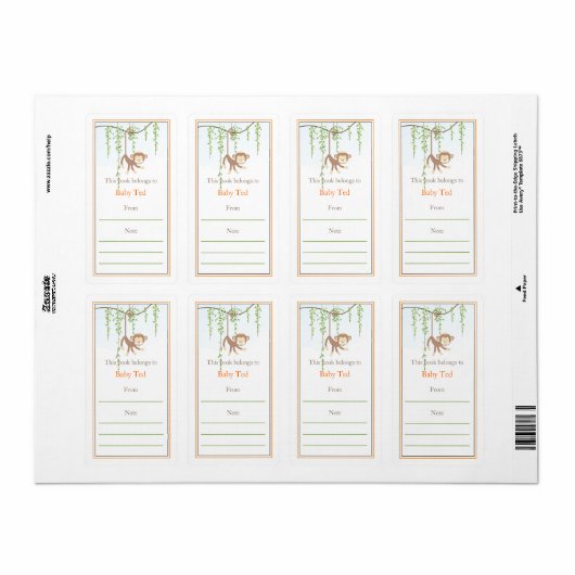 Étiquette Plaque clé (Feuille entière)