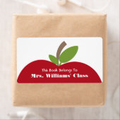 Étiquette Plaque d'accueil pour enseignants Red Apple pour c (En situation)