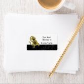 Étiquette Plaque de dessin pour singe (En situation)