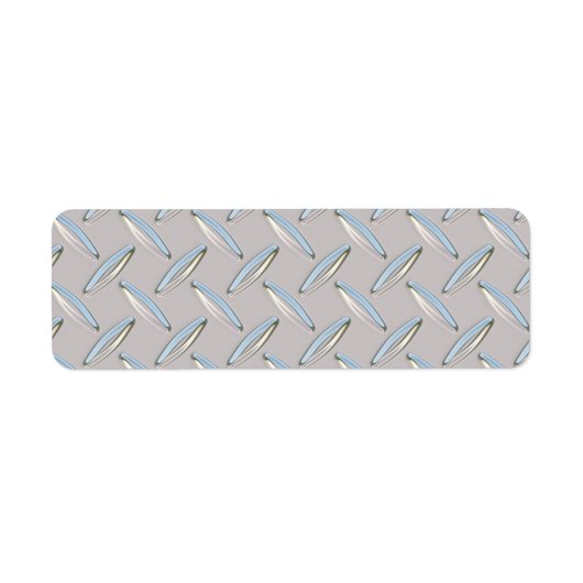 Étiquette Plaque de diamant métallique (Devant)