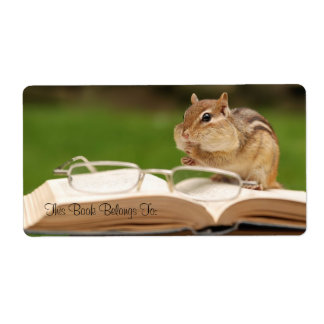 Étiquette Plaque de lecture Chipmunk