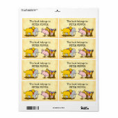 Étiquette Plaque de lecture personnalisée Chien, Cheval, Elé (Feuille entière)