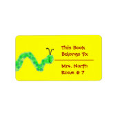 Étiquette Plaque de livre (Devant)