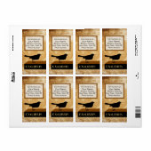 Étiquette Plaque de livre de cordes (Feuille entière)