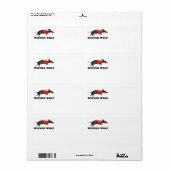 Étiquette Plaque de livre Wolf Wiener (Feuille entière)