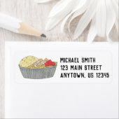 Étiquette Plaque de poulet et de riz NYC Halal Panier Alimen (En situation)