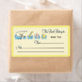 Étiquette Plaque de réservation Retro Animal Train (En situation)